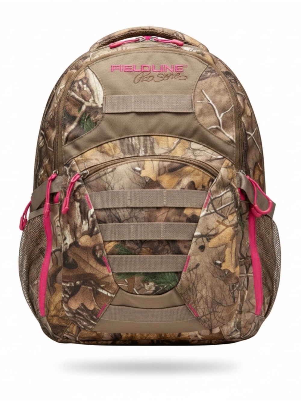 Fieldline Treeline Day Pack Camo Backpack with Pink Accents